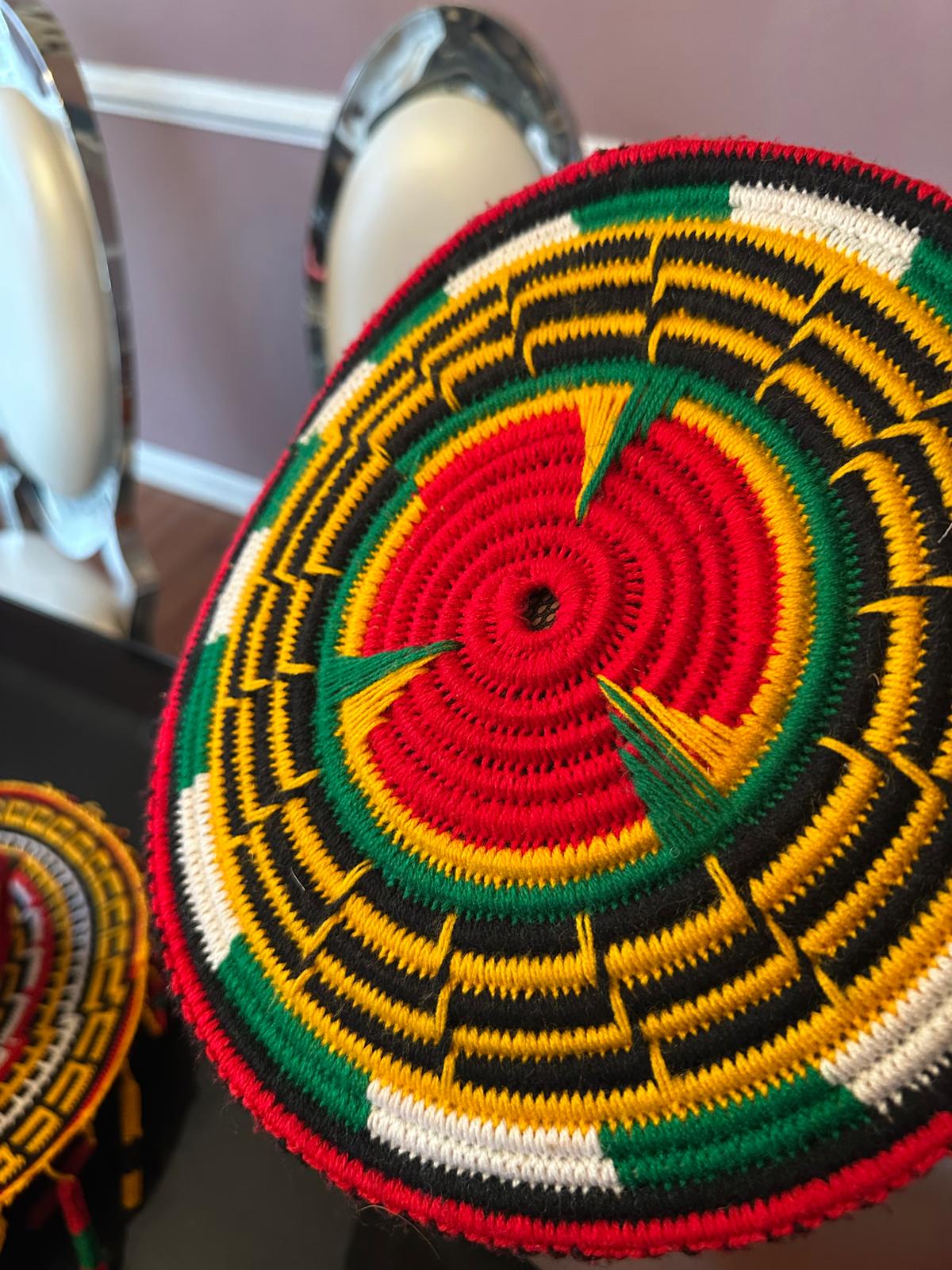 Raffia Conical Chief Cap view 2