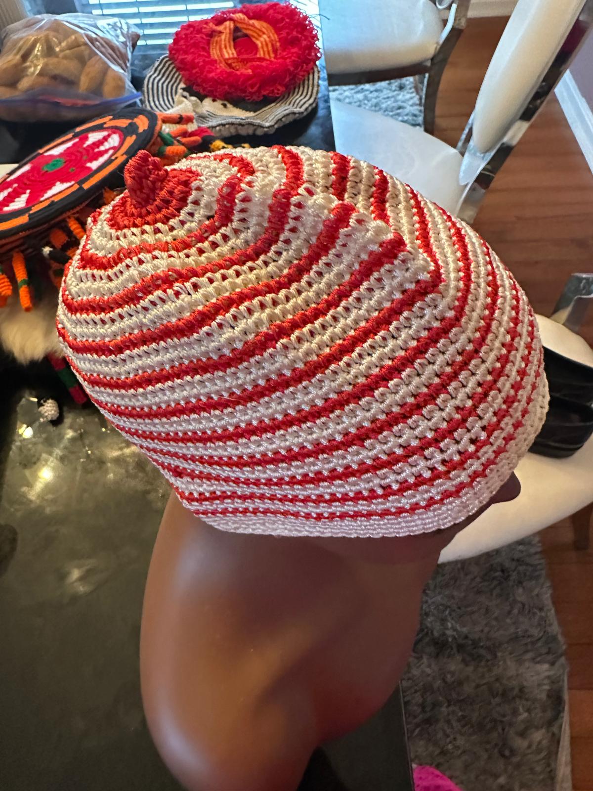 Raffia Conical Chief Cap view 3