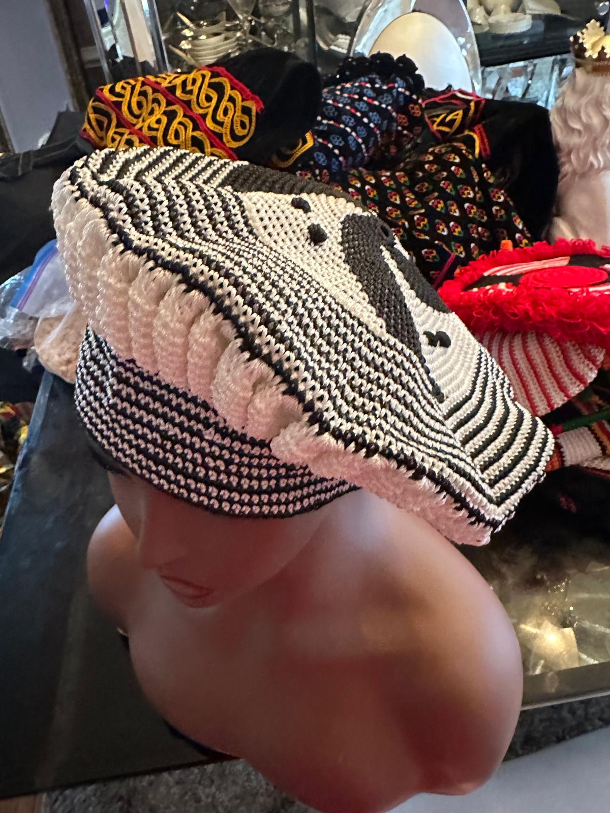Raffia Conical Chief Cap view 4