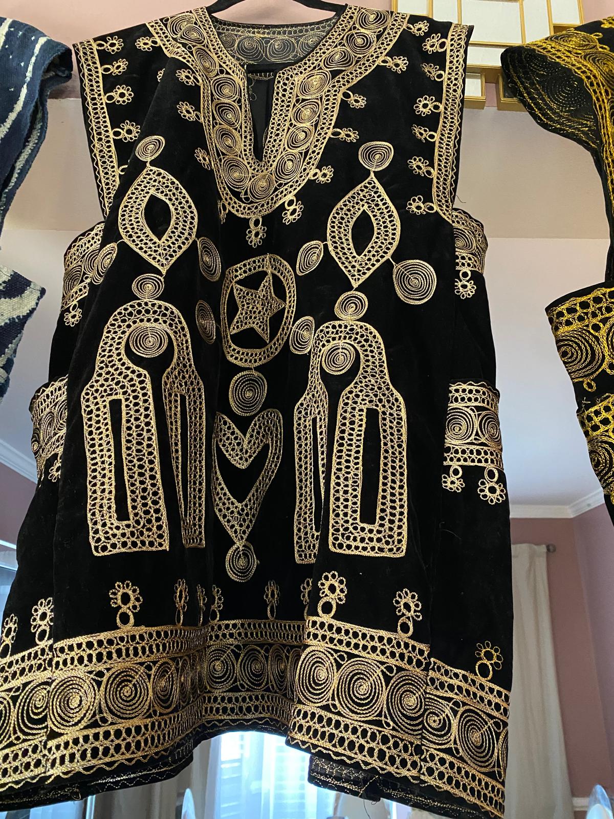 Gold-Spiral Velvet Shift