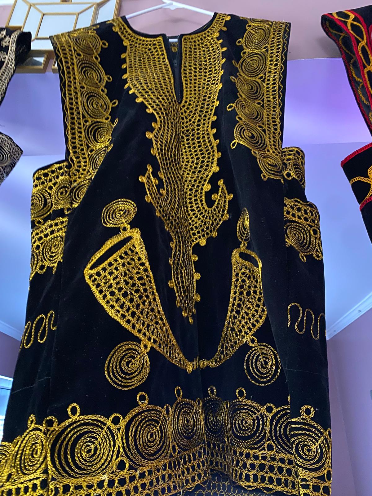 Gold Spiral Velvet Shift view 2