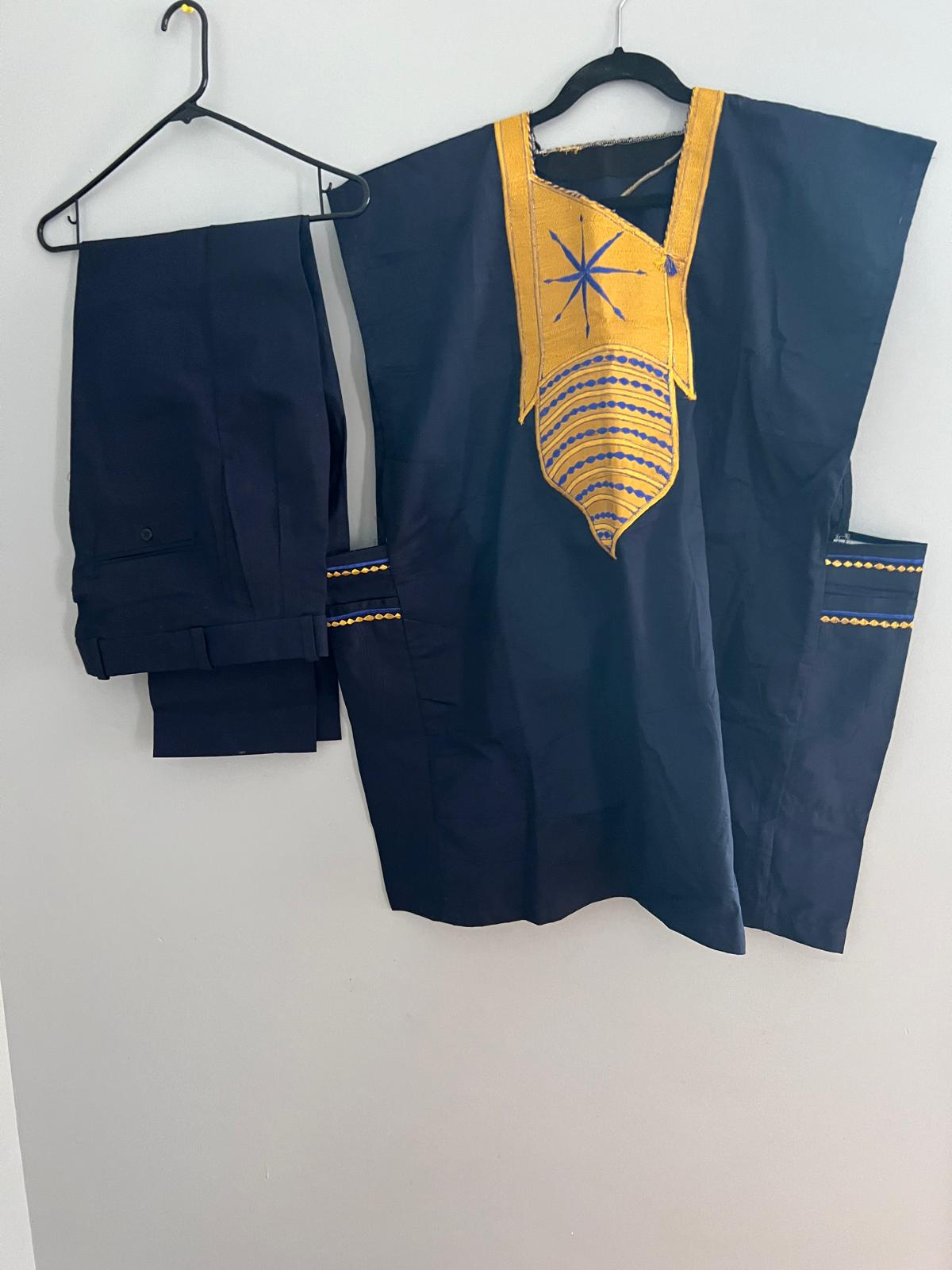Navy Agbada Yoruba Set