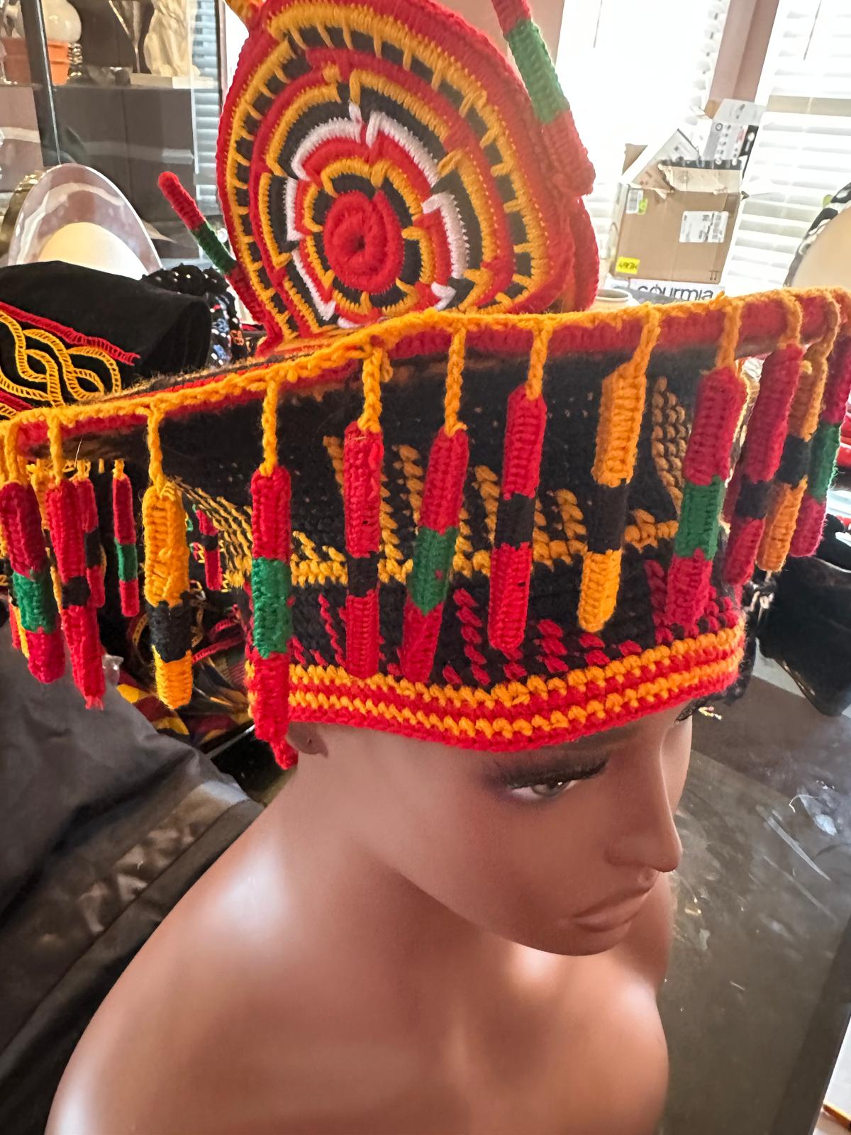 Bamenda Multicolor Tassel Crown