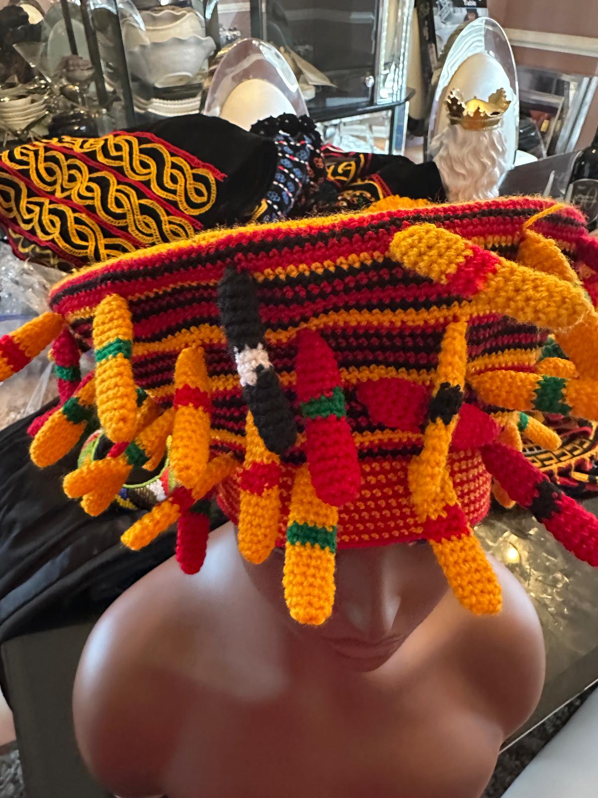 Bamenda Multicolor Tassel Crown view 5